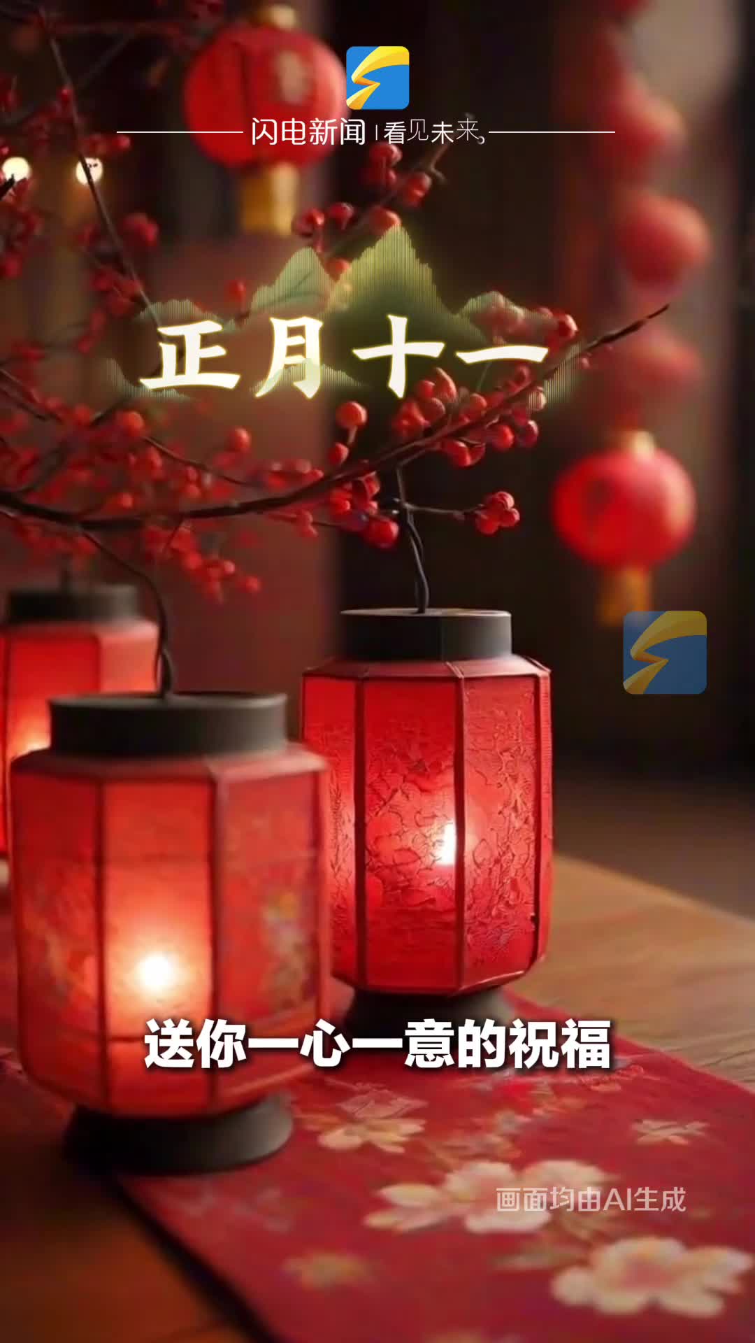 正月十一 送你一心一意的祝福