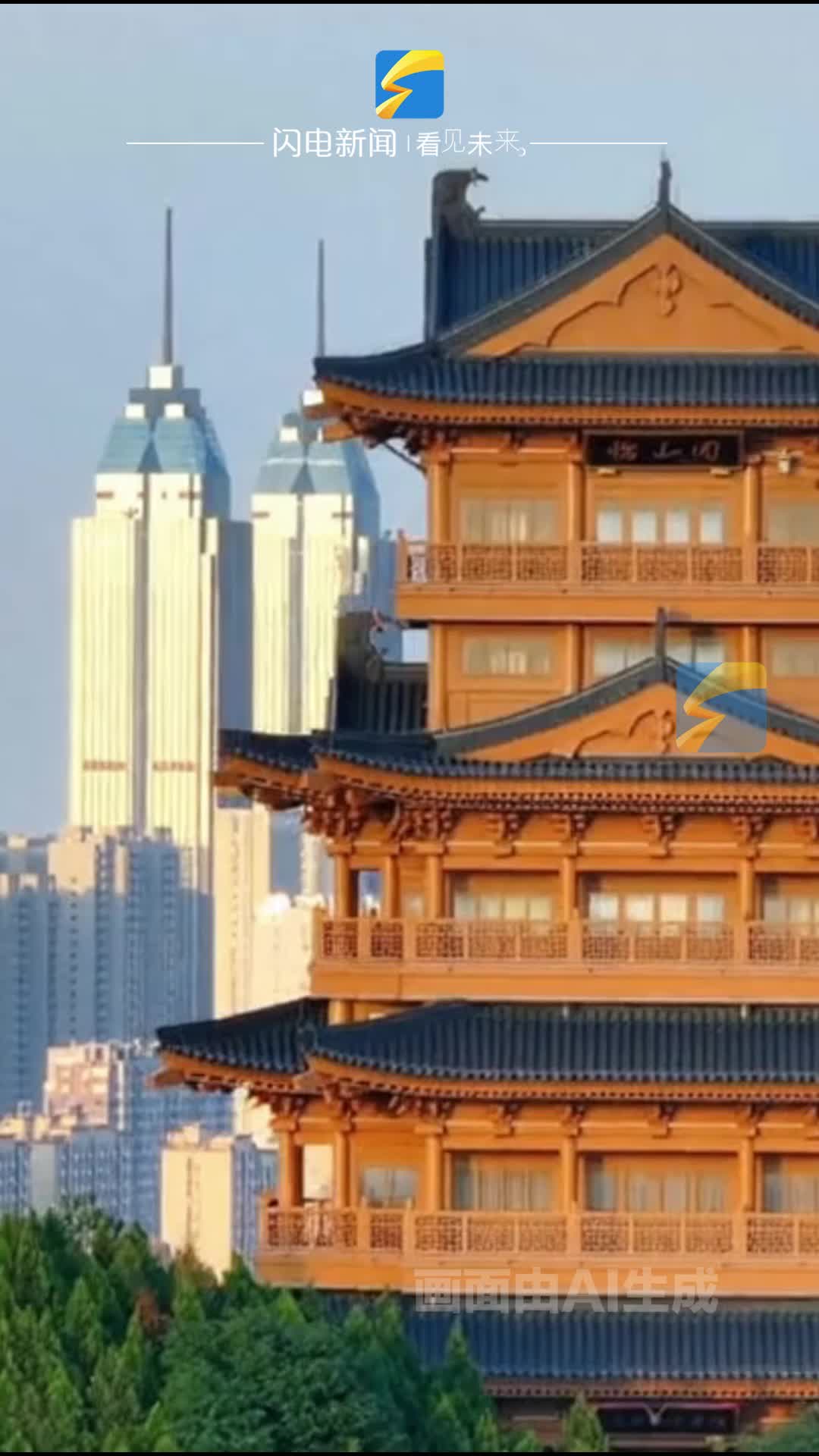 是我眼花了吗？枣庄地标变成气球环游了？ai视界打开枣庄