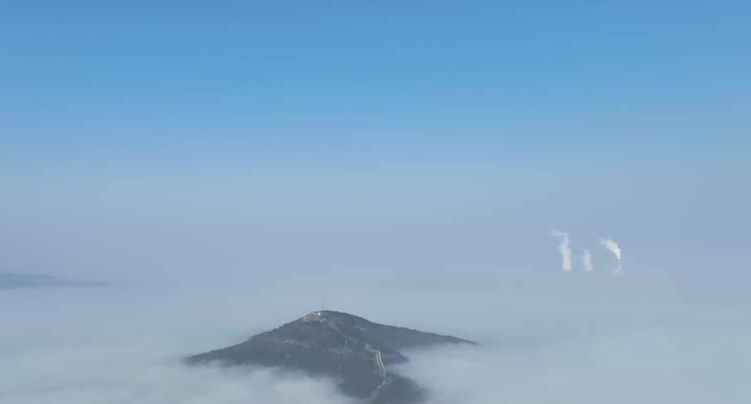 诗画山东｜枣庄坛山淹没云海   缥缈起伏如梦如幻
