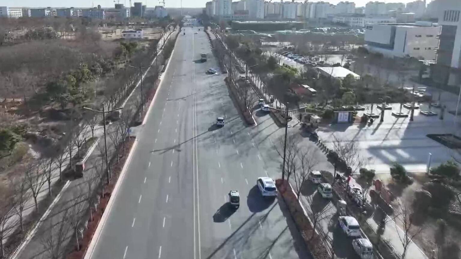 最低气温降至-10℃以下 枣庄台儿庄迎来大风降温天气