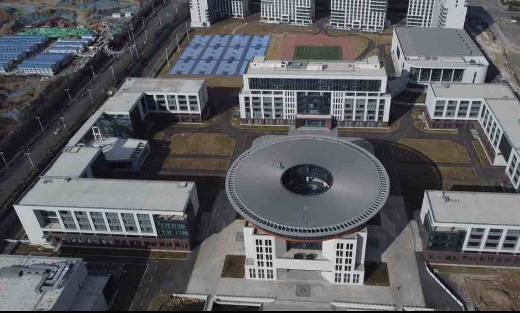 航拍枣庄应用技术职业学院 明年全部建成可容纳一万五千人