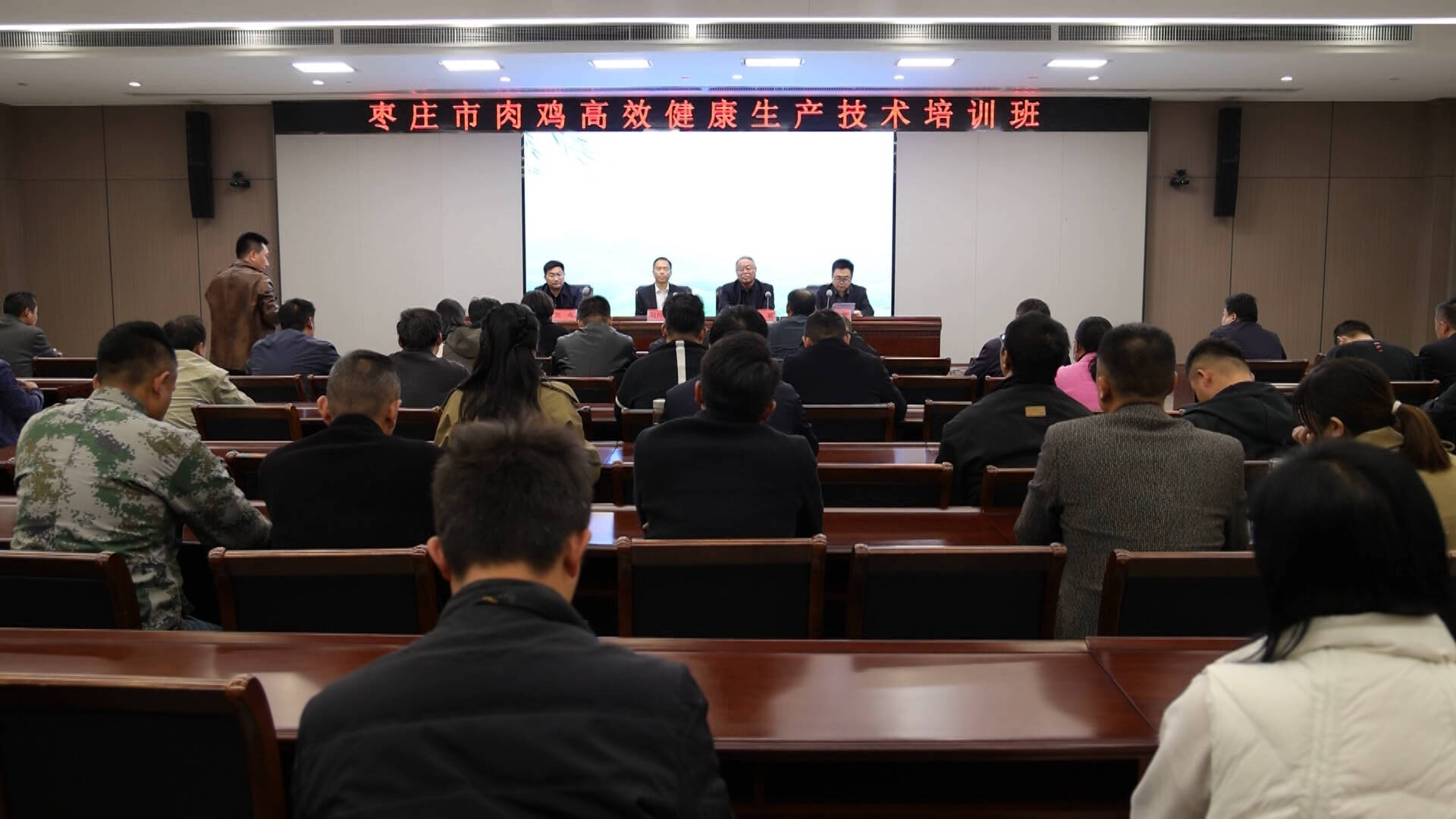 枣庄市山亭区举办肉鸡高效健康生产技术培训班